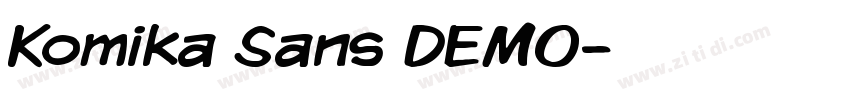 Komika Sans DEMO字体转换